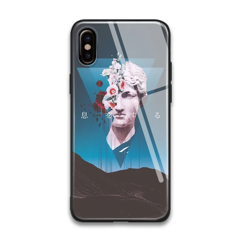Мягкий силиконовый чехол из закаленного стекла для Apple iPhone 6 6s 7 8 Plus X XR XS MAX|Бамперы|