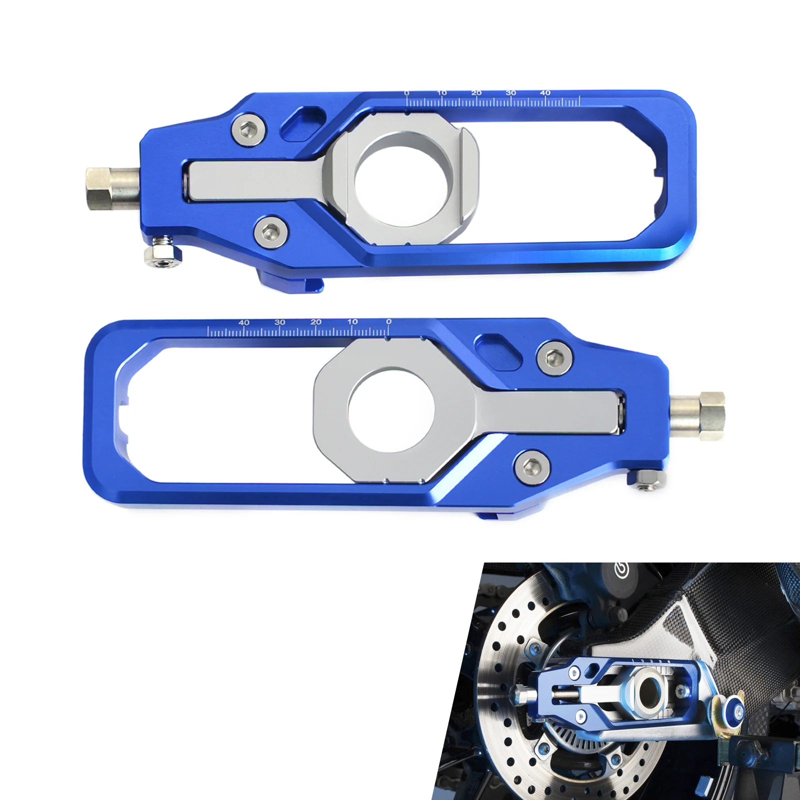 Motorcycle CNC Chain Adjuster Tensioners For BMW S1000RR 2009 2017