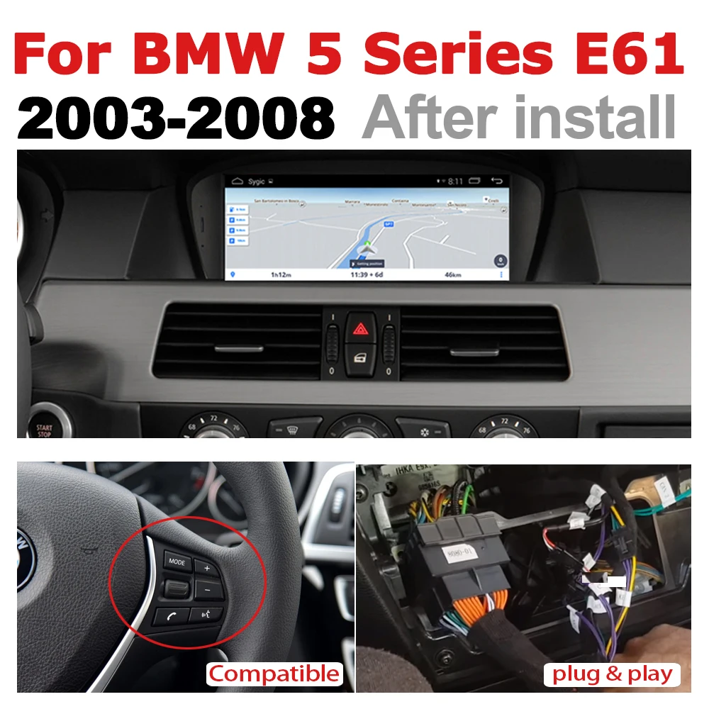 Cheap Android 7.0 up Car Multimedia player For BMW 5 Series E61 2003~2008 CCC WiFi GPS Navi Map Stereo Bluetooth 1080p IPS Screen 1 Cheap Android 7.0 up Car Multimedia player For BMW 5 Series E61 2003~2008 CCC WiFi GPS Navi Map Stereo Bluetooth 1080p IPS Screen 1