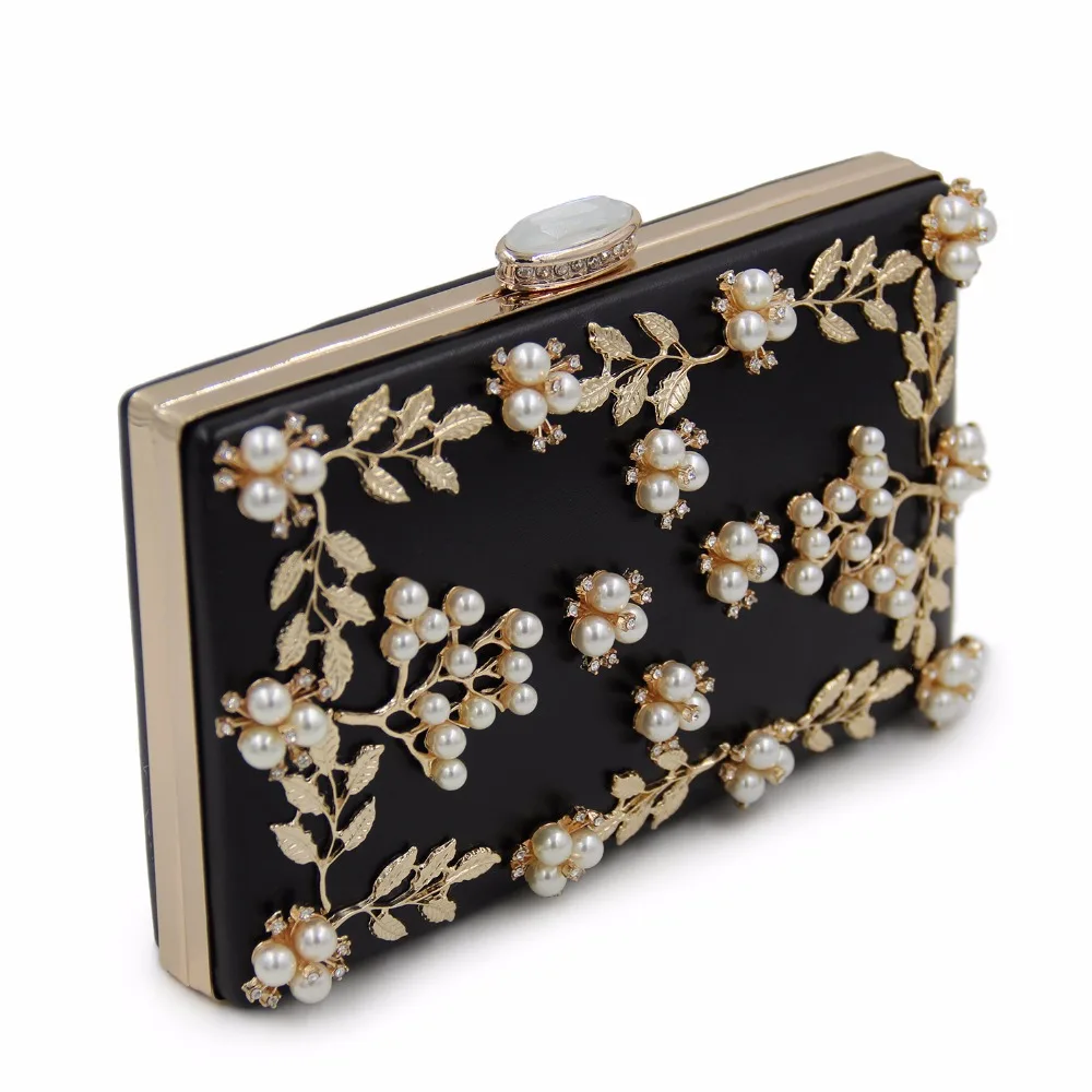 

Vintage Embroidery Clutch Diamonds Women Evening Bags Chain Shoulder Purse Evening Bag New Year Christmas Gift leather bags
