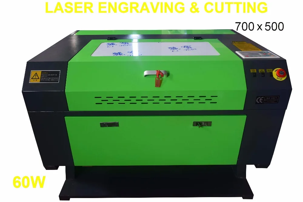 60W CO2 LASER ENGRAVER 700x500 LASER ENGRAVING MACHINE KH7050 60W USB