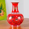 Jingdezhen Classical Enamel Vase  Porcelain Modern Vintage Flower Vase Ceramic Flower Christmas Decoration flower-vases-for-home 2