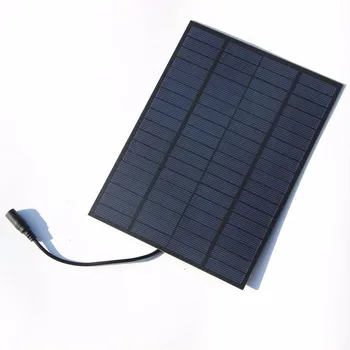 

BUHESHUI 18V 5W Polycrystalline Solar Cell Solar Panel With DC Bus Diy Solar System for Battery Charger 2pcs Free Shipping