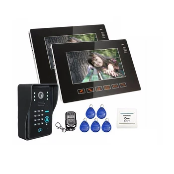 

9" Color TFT Led Video Doorbell Intercom RFID Keyfobs IR Camera Code Keypad 1V2,Video Door Bell Intercom System