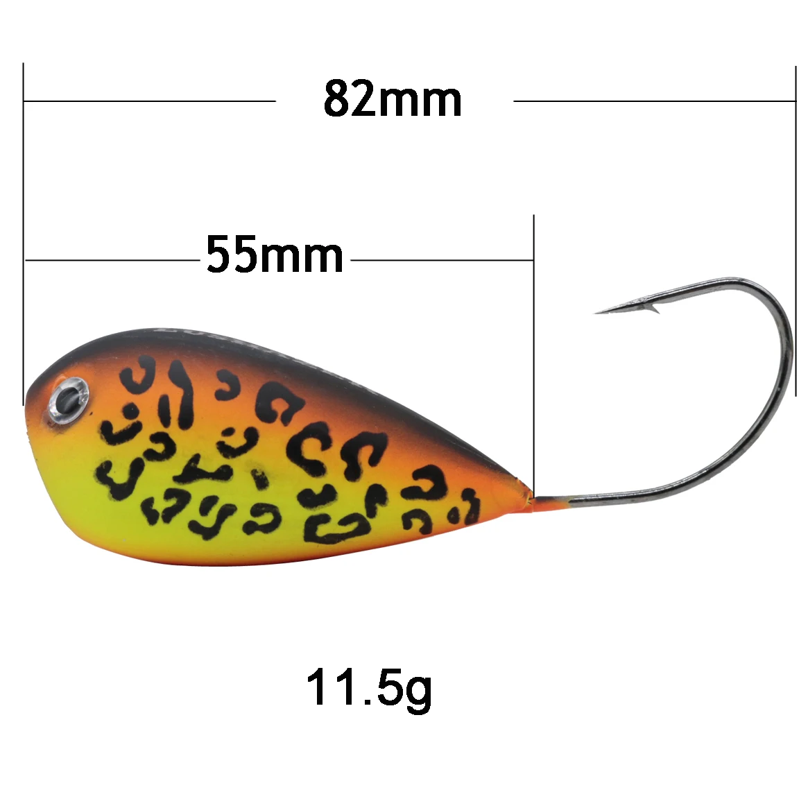 LUSHAZER жесткая приманка для рыбалки приманки для подледной рыбалки 11,5 г 82 мм isca искусственная кренкбейт попер леурр Поппер приманка-топвотер