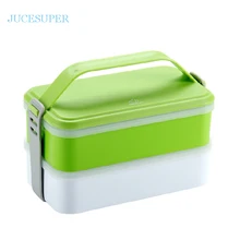 1200 ml Mikrowelle Tragbare Lunchbox Doppelschichten Frische Isolierung Korb Boxen Mode Split Dichtung Besteck Sets Multi Mahlzeit