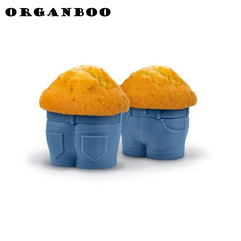 ORGANBOO 1 шт. синие джинсы силиконовая форма для торта DIY кекс пудинг шоколадные