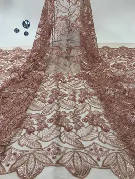 

Hot Sale French Lace Fabric Onion Nigeria Lace Fabric High Quality African Tulle Lace Fabric For Wedding Party Dress