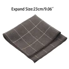 23x23CM Men Cotton Pocket Handkerchiefs Classic Vintage Contrast Color Striped Printed Business Shirt Square Towel Wedding Gift