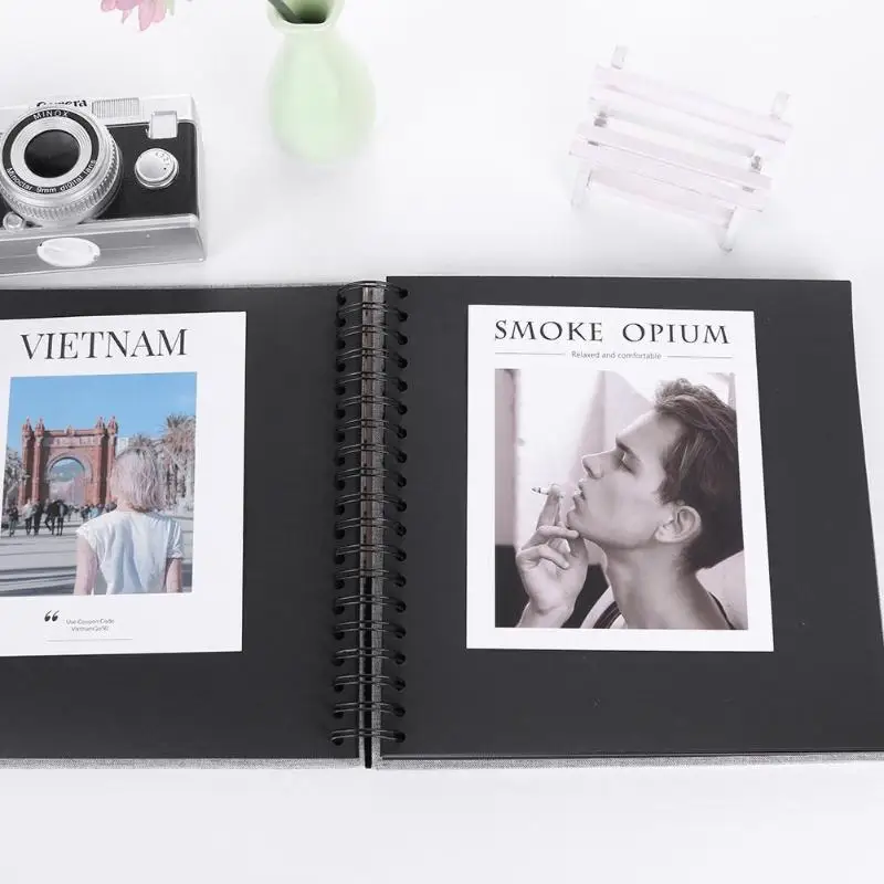 80 страниц крафт бумажные фотоальбомы DIY Скрапбукинг юбилей блокноты для заметок фотоальбом свадебные фотографии детский альбом для фотографий