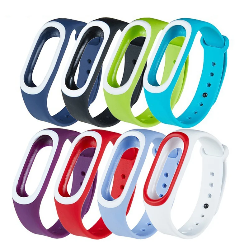 8 цветов для Xiaomi Mi Band 3 ремешок Смарт аксессуары смарт браслета Замена 4 кольцо