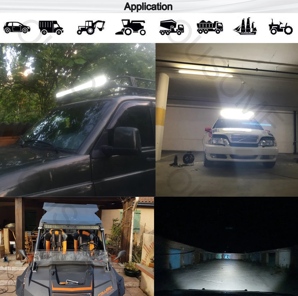 straight double rows led light bar (5)