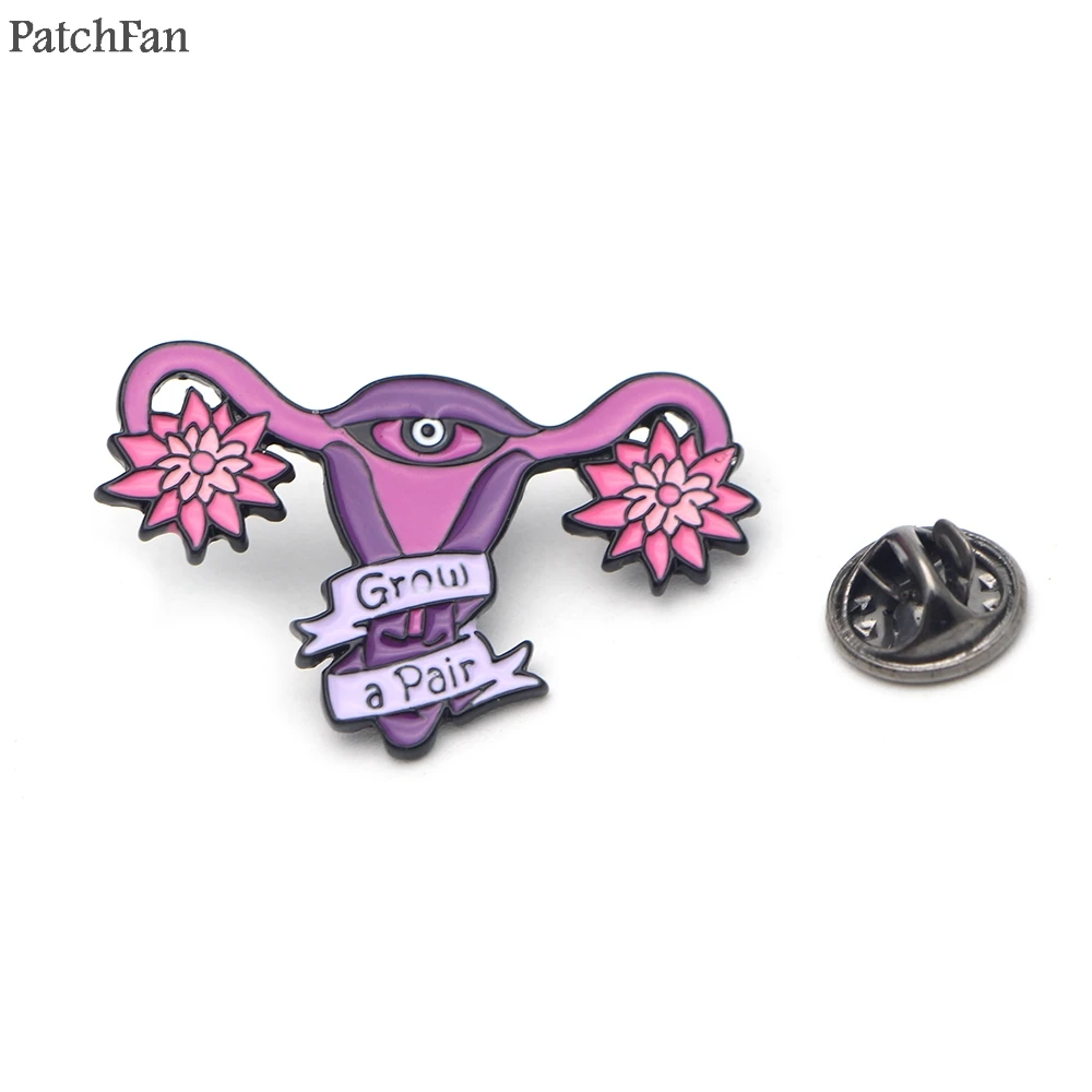 Patchfan матки женских расти пара цинка шпильки para броши для рубашек insignia одежда