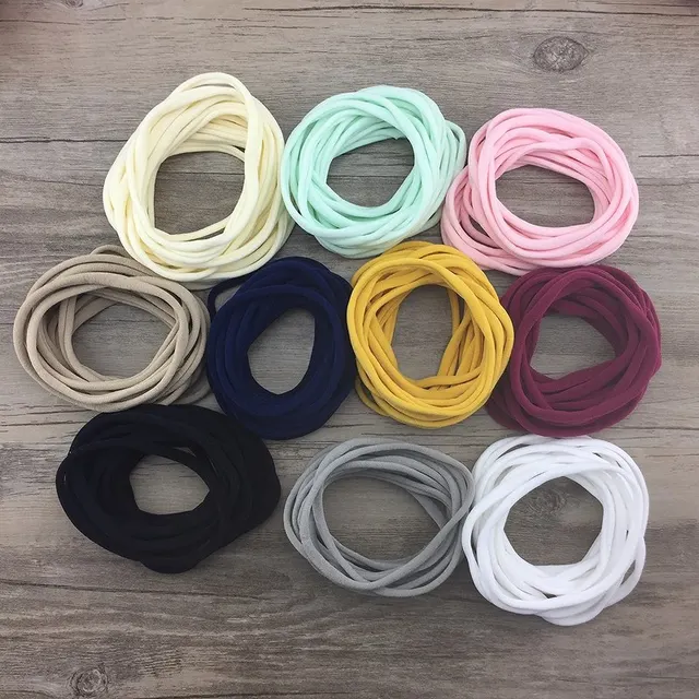 Special Offers 10pcs/lot New Super Soft traceless Stretchy thin skinny Nylon Headbands for Bebe Girls kids base headband hair accessory Special Offers 10pcs/lot New Super Soft traceless Stretchy thin skinny Nylon Headbands for Bebe Girls kids base headband hair accessory