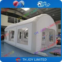 Воздушная до двери, 8x4x3 mH надувная Автомобильная ремонтная палатка, надувная покрасочная палатка, надувная аэрозольная камера