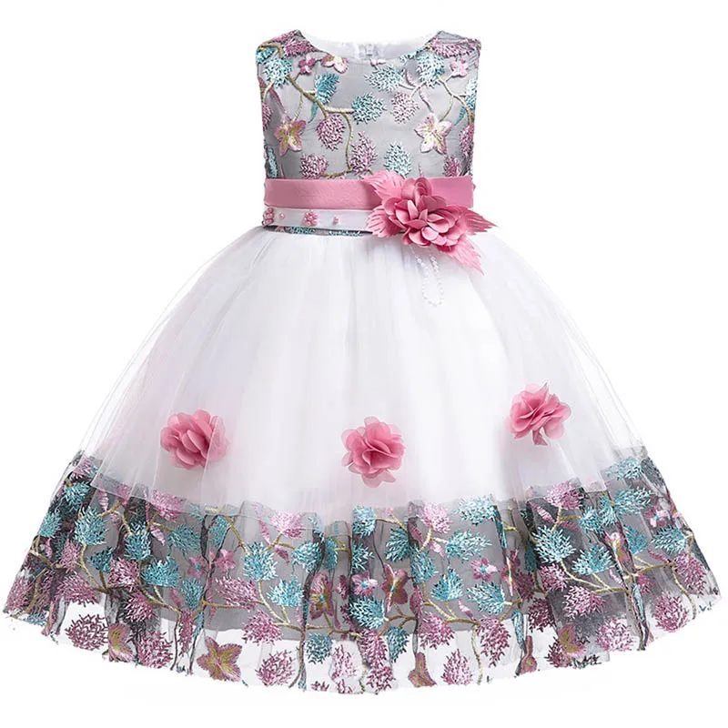 Дешево Детское платье, новинка 2018 года, кружевное праздничное платье принцессы для девочек 3, 4, 5, 6, 7, 8 лет, летняя детская одежда с юбкой пачкой