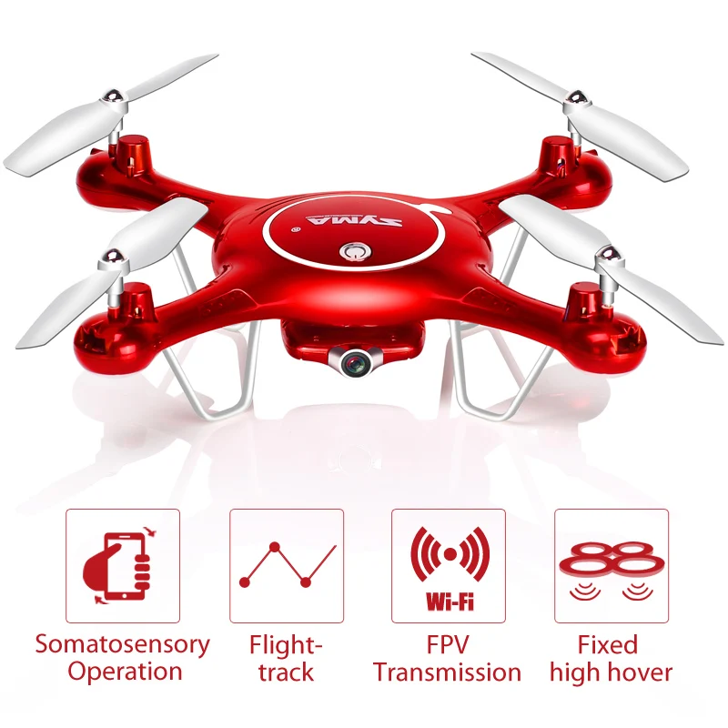 Дрон SYMA X5UW с Wi Fi камерой HD 720P передача в режиме реального времени FPV Quadcopter 2 4G 4CH RC