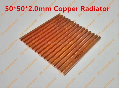 Ultra-thin Red Copper Pure Copper Video Memory Internal Storage MOS Bridge chips Set Top Box Router Heatsink 50*50*2.0mm Copper