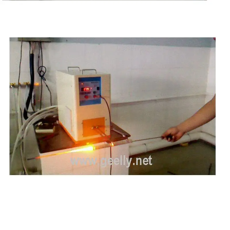 

Induction heating machine preheat metal plate for annealing or forging