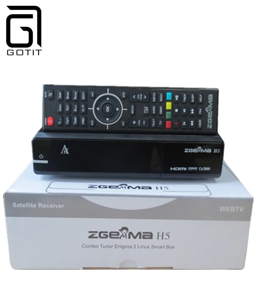 GOTiT BCM73625 двухъядерный Zgemma H5 DVB-S2+ DVB-T2/C приемник Гибридный тюнер H.265 HEVC комбинированный приемник спутниковый приемник