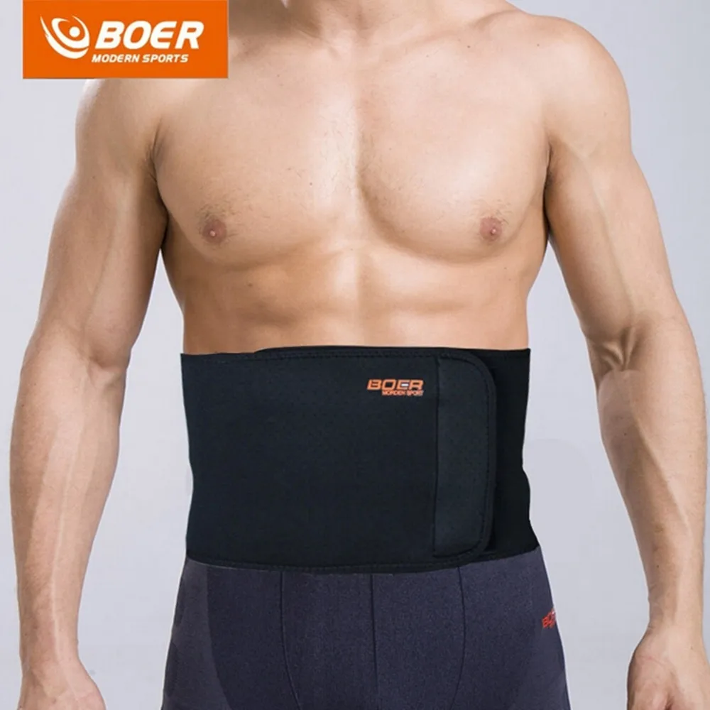 

BOER Sport Breathable Adjustable Waist Support Waist Back Belt Support Lumbar Band Protective Gear Spine Support Belt