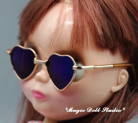 [MG582] Новые Blythe очки для кукол#100 шт сияющее сердце очки для Blythe Pullip куклы наряды для оптовой продажи