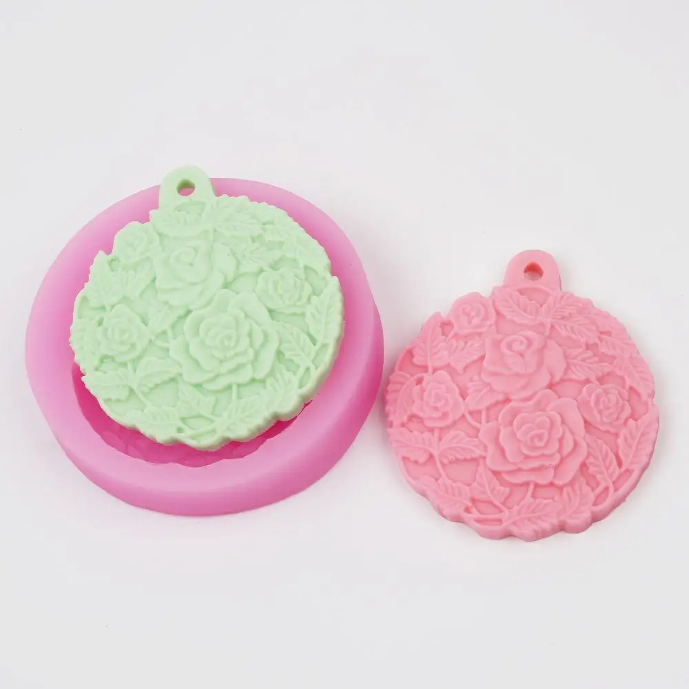 Aromatic Pendant Making Petals shaped silica Gel mould Fondant Cake decorating Plaster Clay Silicone Mold