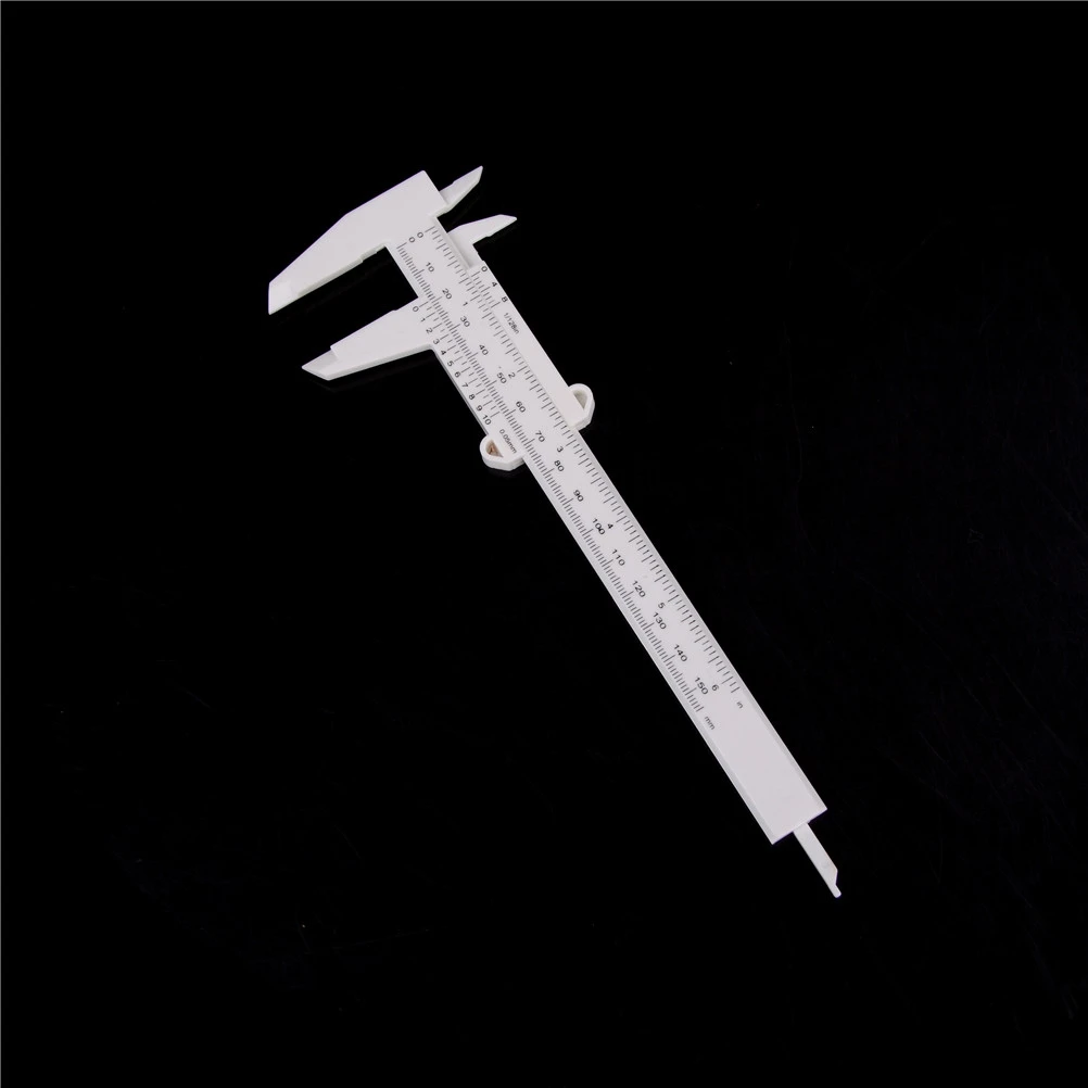 1 PCS Plastic Ruler Sliding Gauge Vernier Caliper 150mm Superior Jewelry Measuring 6 Inch