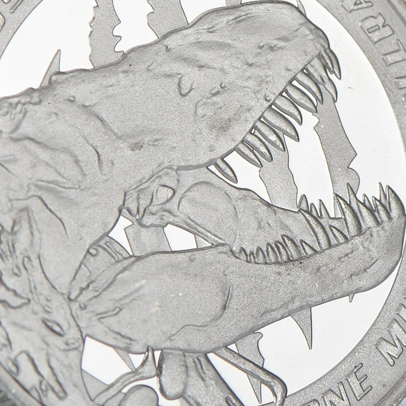 WR Stegosaurus 999,9 посеребренный мир динозавров Серебряная монета один миллион долларов памятный подарок монеты фестиваль подарки