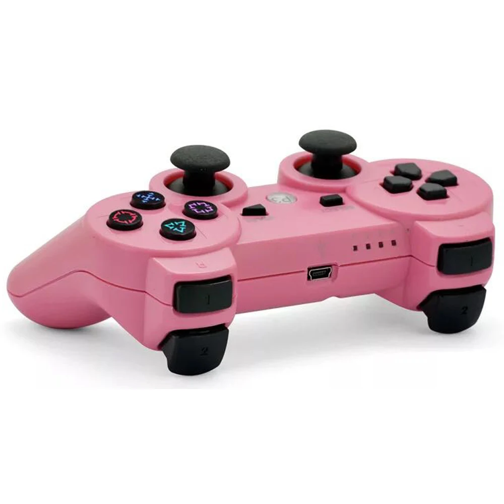 JIELI Wireless Bluetooth Solid Color Controller For Sony PlayStation Dualshock 3 PS3 Controller Vibration Gamepad JIELI Wireless Bluetooth Solid Color Controller For Sony PlayStation Dualshock 3 PS3 Controller Vibration Gamepad
