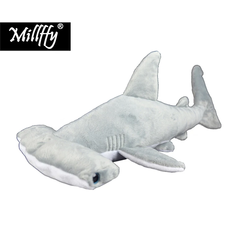 Прямая поставка Реалистичная плюшевая мягкая игрушка Молотковая Акула Millffy 35 см