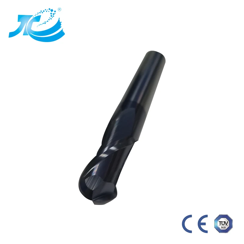 Более 1500USD скидка 20% Горячая продажа! Карбид 2 4Flutes HRC55 черный шар Концевая мельница