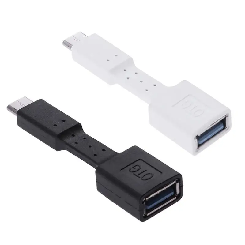 

USB 3.1 Type-C OTG Adapter Type C to USB 2.0 Converter U Disk Cable Adapter for Android Black White