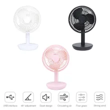 5 Вт мини USB Перезаряжаемые воздушного охлаждения вентилятор с зажимом Настольный вентилятор двойной Применение общежитии прикроватная Портативный офисном вентилятор