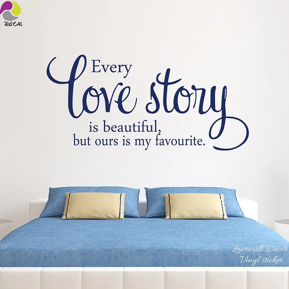 but Ours is My Favorite Every Love Story is Beautiful Vinyl Wall Decal Sticker 