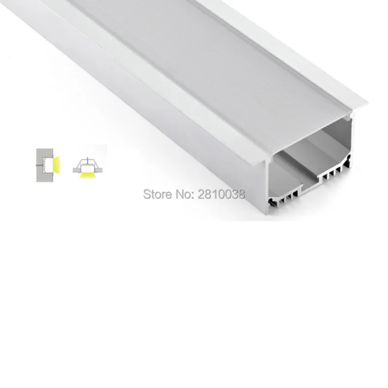 

10 X 1M Sets/Lot T type Anodized profile aluminium led and profilo alluminio per striscia led for wall or ceiling lighting