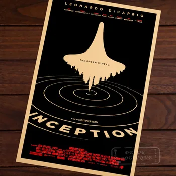 

Inception Action Science Fiction Vintage Retro Poster Decorative DIY Wall Canvas Painting Sticker Posters Home Decor Gift
