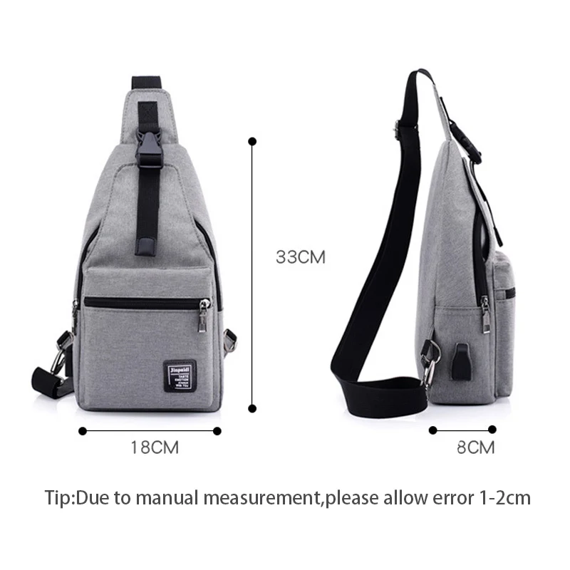 Men USB Charging Backpack Travel Anti Theft Canvas Chest Bag Women Headphone Hole Teenager Casual Bags Sac A Dos Homme BP0220 (19)