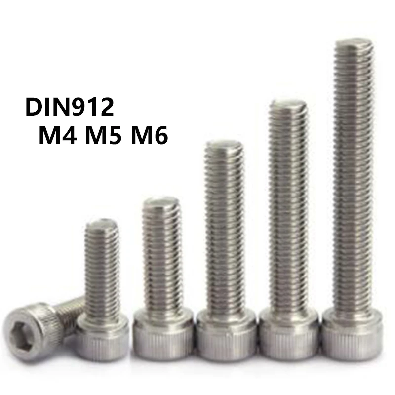 Bolt M14 M16 M20 Socket Cap Screws Hex Head Allen Bolts DIN912 A2 304