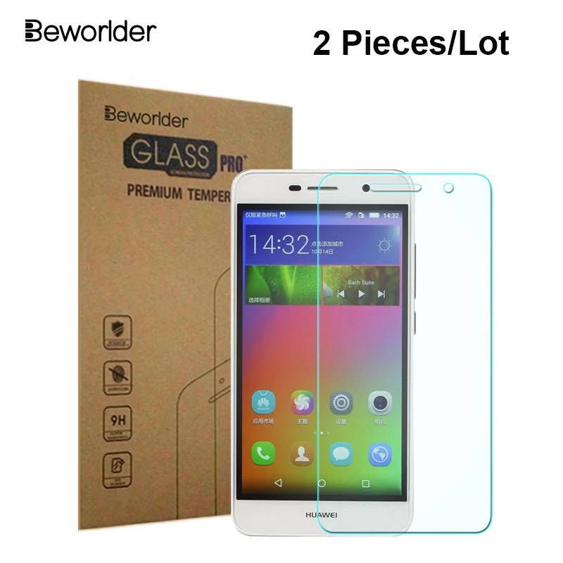 

Beworlder 2 Pcs/Lot Tempered Glass For Huawei Honor 4C Pro 4C Protective Premium Screen Protector Film For Honor 4C Pro