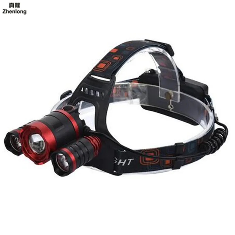 

3LEDS Waterproof Flashlight Outdoors Headlight Headlamp Head Light Lamp Torch Lanterna with Headband T6+XPE Focusing Aircraft