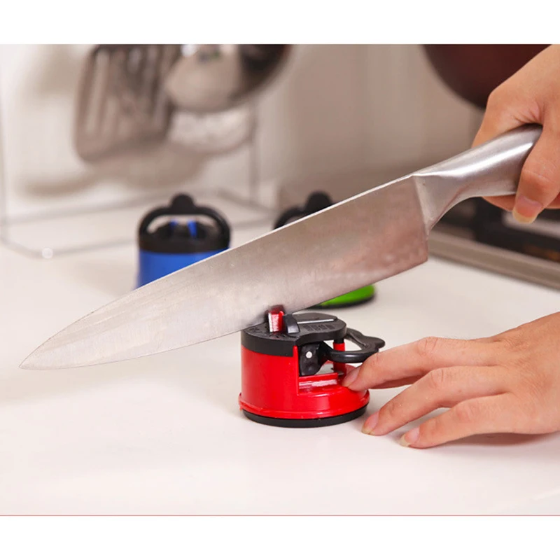 Semai Tungsten Steel Knife Sharpener With Suction Base Best Sharpening Tools Kitchen Sent by Random Colors | Дом и сад