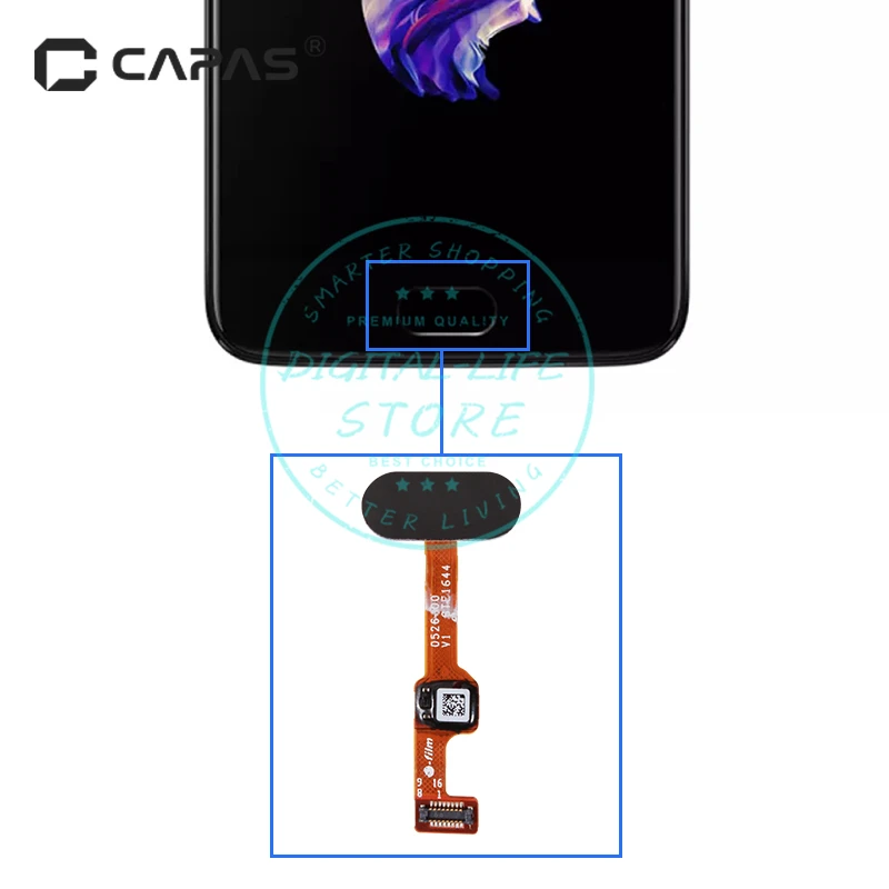 

Fingerprint Scanner for Oneplus 5 A5000 Touch Sensor ID Home Button Return Assembly Flex Cable Ribbon Replacement Spare Parts