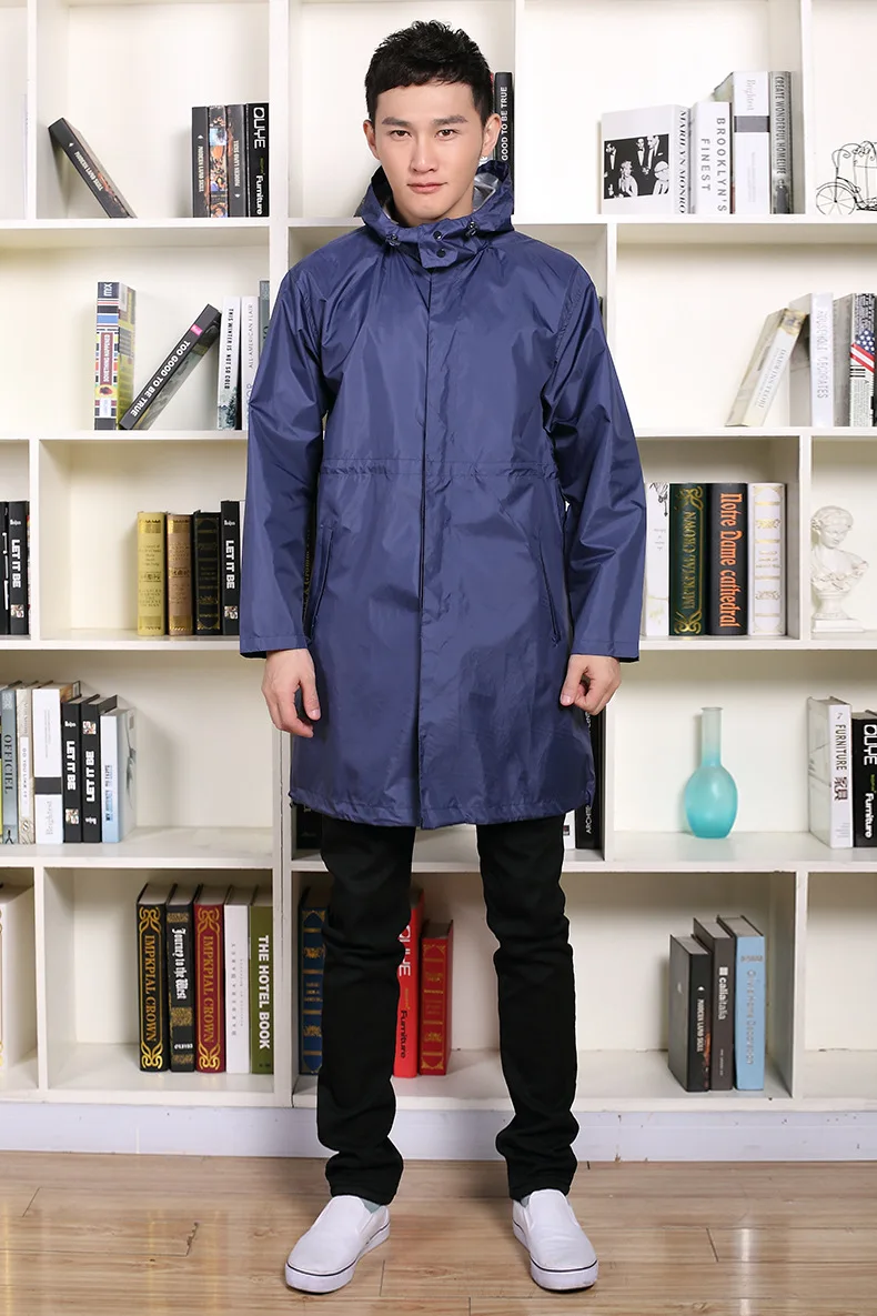 Черный/синий плащ-дождевик, мужской водонепроницаемый длинный дождевик для рыбалки, мужские куртки-пончо Chubasqueros Impermeables capa de chuva