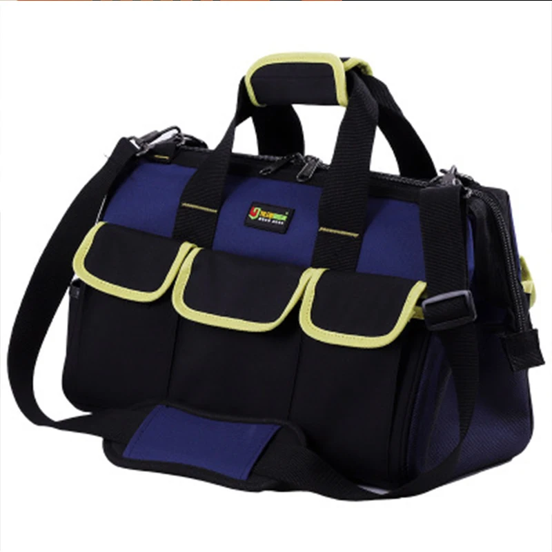 

Waterproof Large Capacity Oxford Canvas Hardware Tool Bag Shoulder Toolkit Electricians Woodworking Organizer Messenger Bag