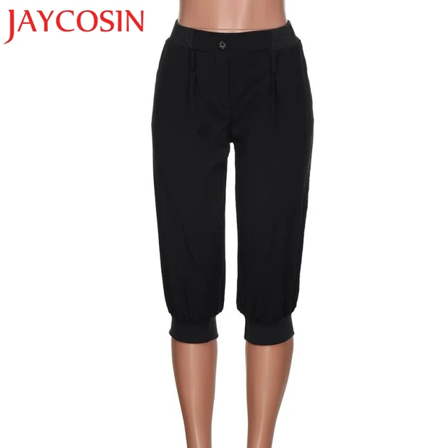 JAYCOSIN Newly 2018 Women's Fashion Short Pant Capri Pants Casual Chino Calf-Length Pants Solid Trouser Dropshipping July 12 1