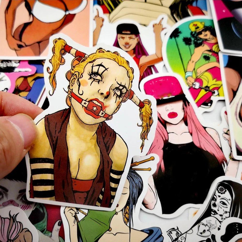 50 Pcs Mixed Cartoon Toy Stickers For Car Styling Bike Motorcycle Phone Laptop Travel Luggage Emoji Funny Sticker Bomb Decals