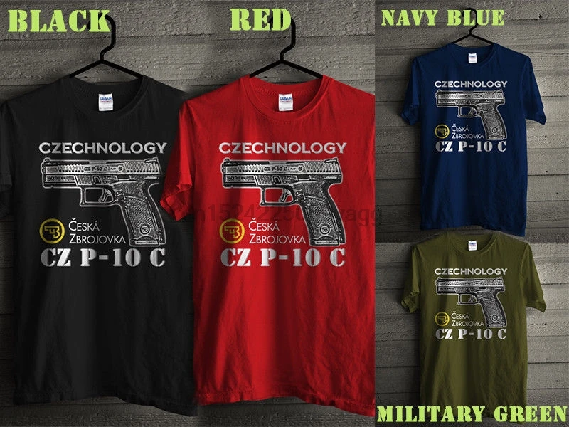 

NEW RARE CZ USA CZECHNOLOGY CESKA ZBROJOVKA SHIRT CZ P10C USA MANY COLOR T SHIRT
