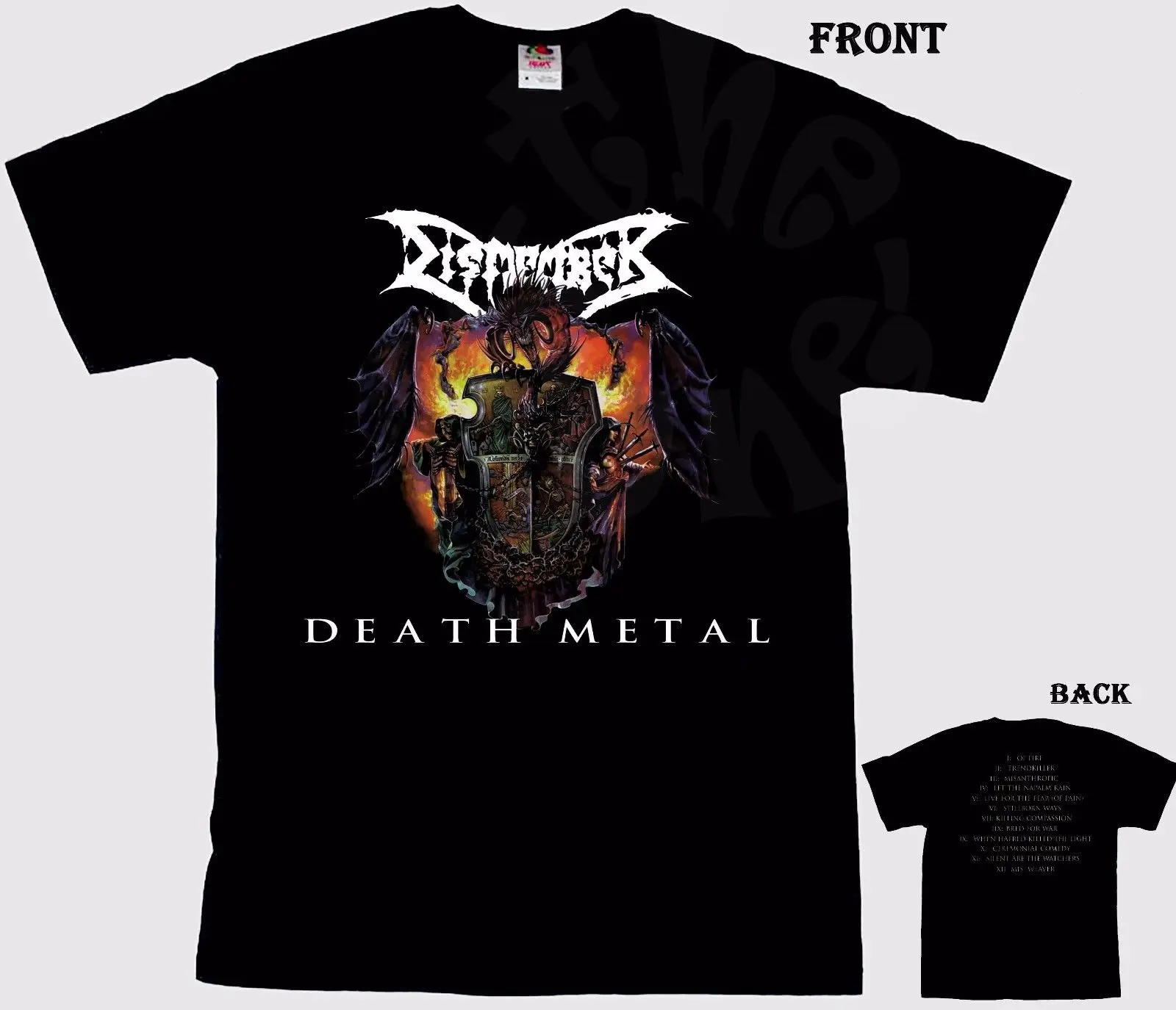 Расчленить-Death Metal-шведский Death Metal T_shirt-SIZES: s чтобы 6XL | Мужская одежда