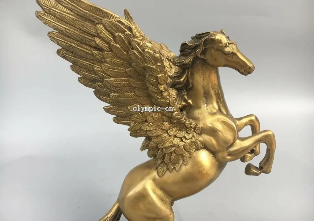 Статуя 10 ''Classica из латуни резная греческая мифология статуя лошади